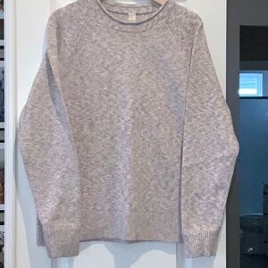 Lululemonmin boxy cotton blend sweater L